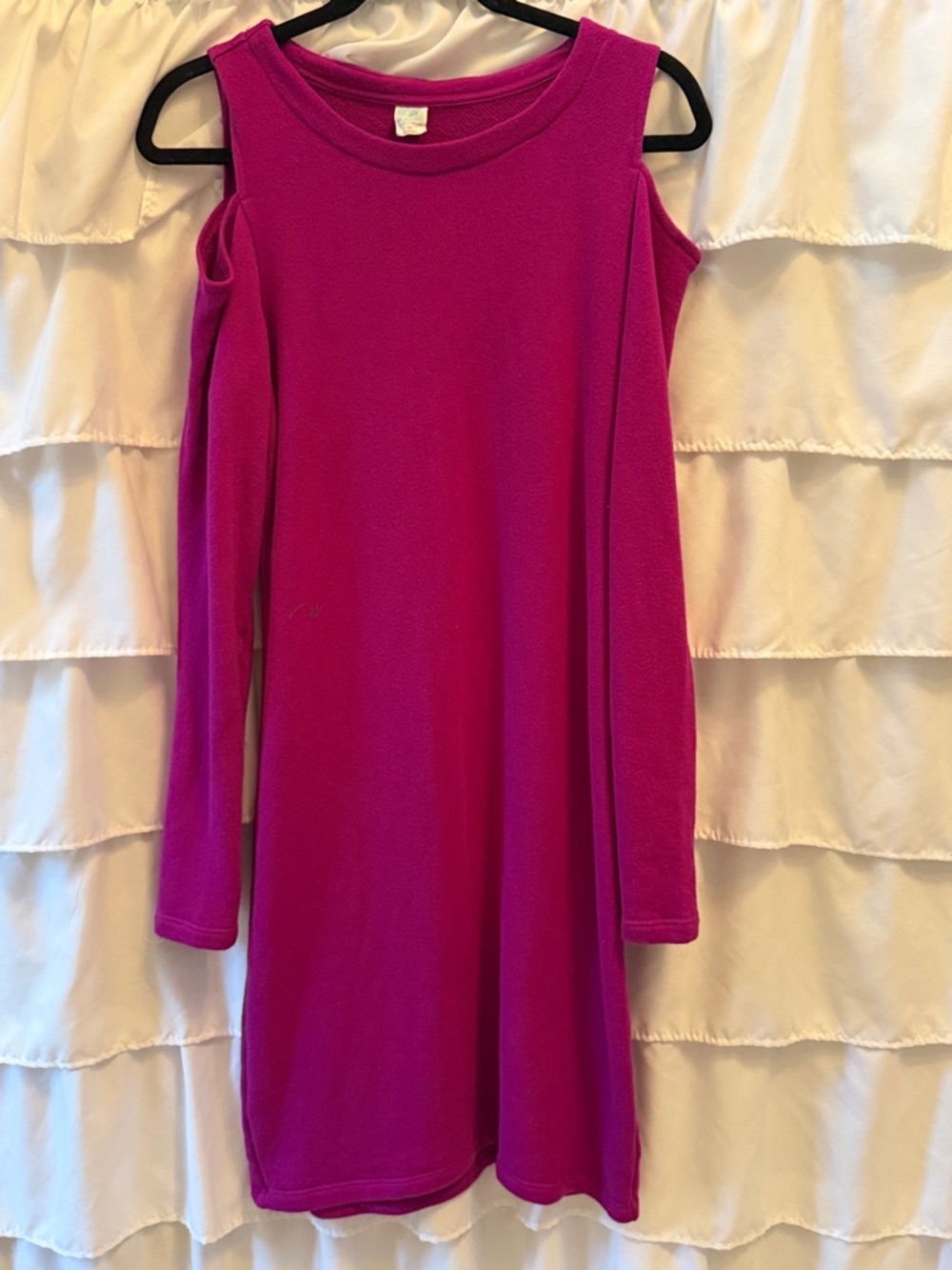 The Limited cold Shoulder Knit Dress in Magenta